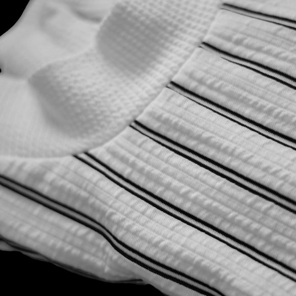 Dynamite Black & White Striped Long-Sleeve Shirt - Picture 9 of 16